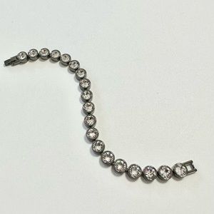 Discontinued Dark gray/gunmetal ice bracelet from touchstone crystal